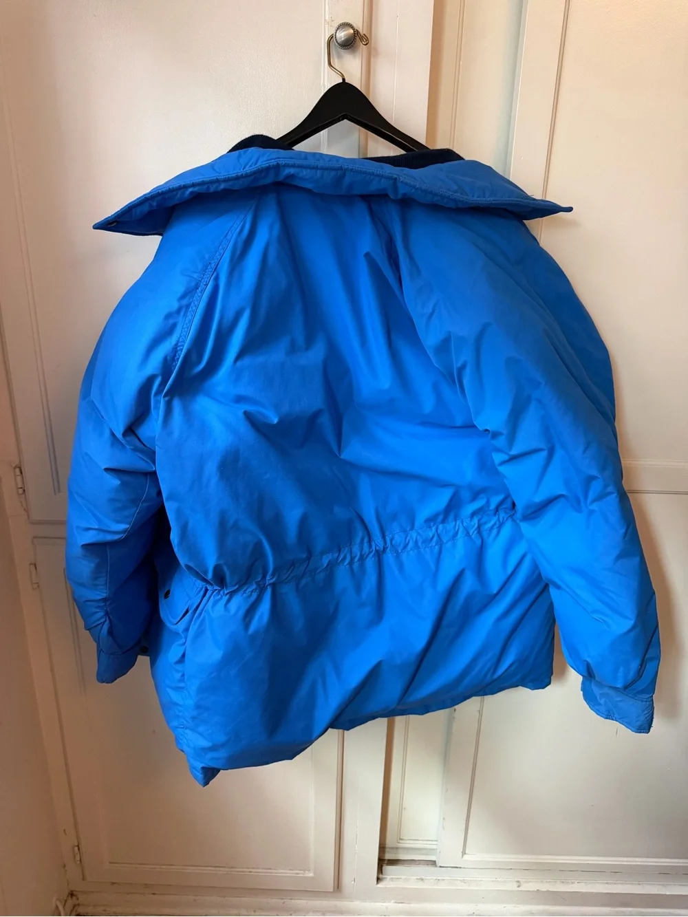 Vintage The North Face Blue Down Parka Jacket w/ Removable Hood – Men’s Large
